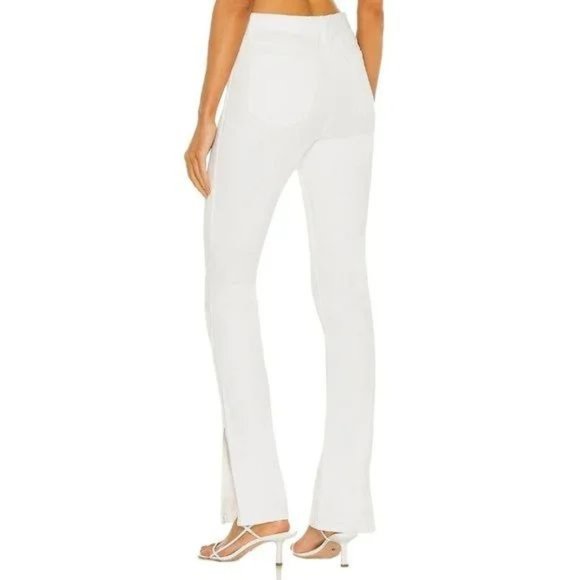 NEW Something Navy Nina Denim Slit Pants Jeans White 4 - Picture 3 of 11